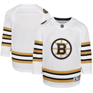  Boston Bruins Youth 100th Anniversary Premier Jersey - White