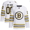  Boston Bruins adidas 100th Anniversary Primegreen Authentic Custom Jersey - White
