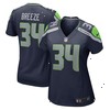 Brady Breeze Seattle Seahawks Nike Women's Team Game Jersey - College Navy