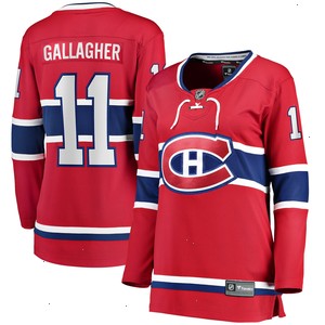 Brendan Gallagher Montreal Canadiens Fanatics Branded Women's Home Breakaway Player Jersey - Red