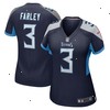Caleb Farley Tennessee Titans Nike Women's Game Jersey - Navy