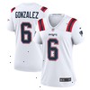 Christian Gonzalez New England Patriots Nike Women's Game Jersey - White
