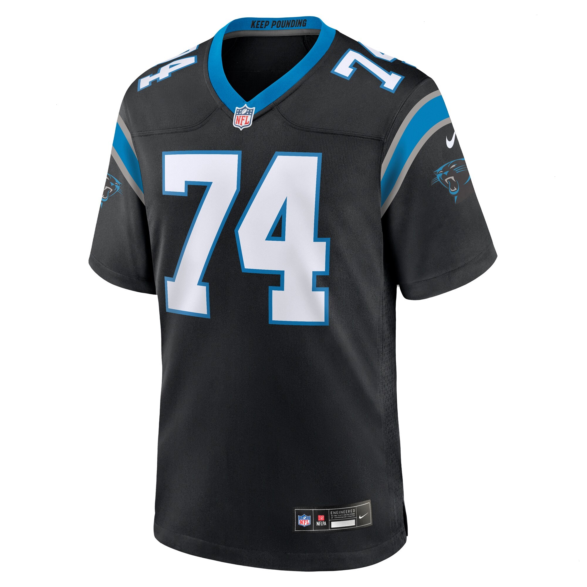 David Sharpe Carolina Panthers Nike Team Game Jersey - Black