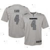Derek Carr Las Vegas Raiders Nike Youth Atmosphere Game Jersey - Gray