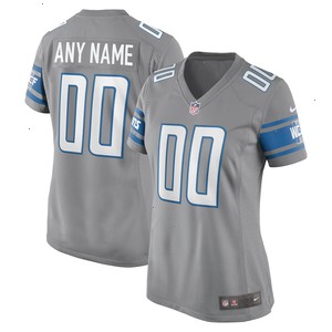  Detroit Lions Nike Women's Alternate Custom Game Jersey - Gray
