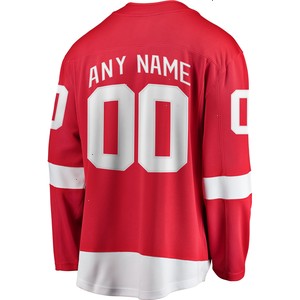 Detroit Red Wings Fanatics Branded Home Breakaway Custom Jersey - Red
