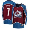 Devon Toews Colorado Avalanche Fanatics Branded Women's Home Breakaway Player Jersey - Burgundy