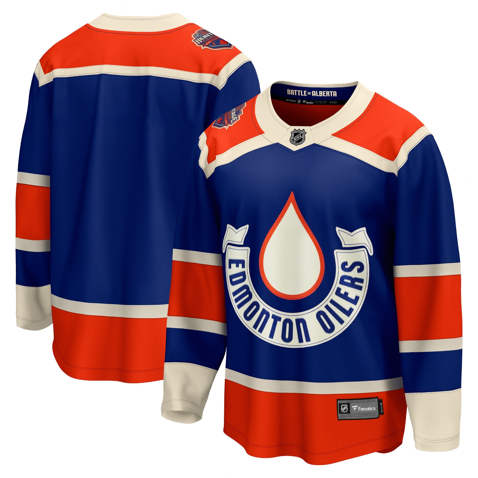 Edmonton Oilers Fanatics Branded 2023 NHL Heritage Classic Premier Breakaway Jersey – Royal
