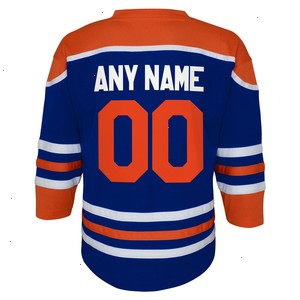 Edmonton Oilers Youth Home Replica Custom Jersey - Royal