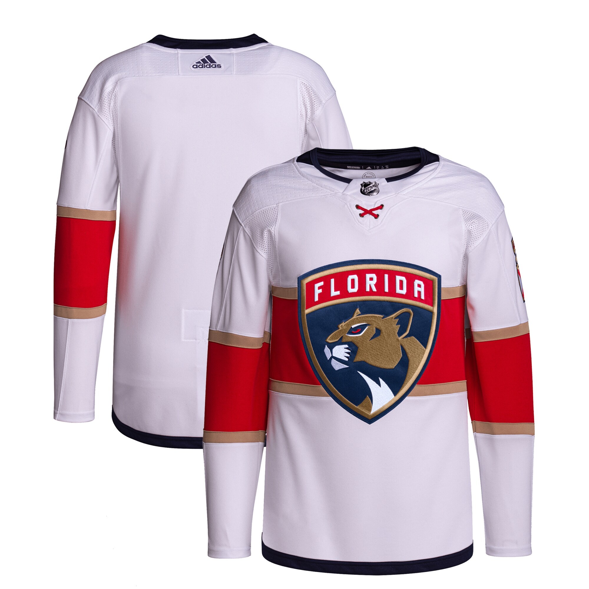 Florida Panthers adidas Away Primegreen Authentic Pro Jersey – White