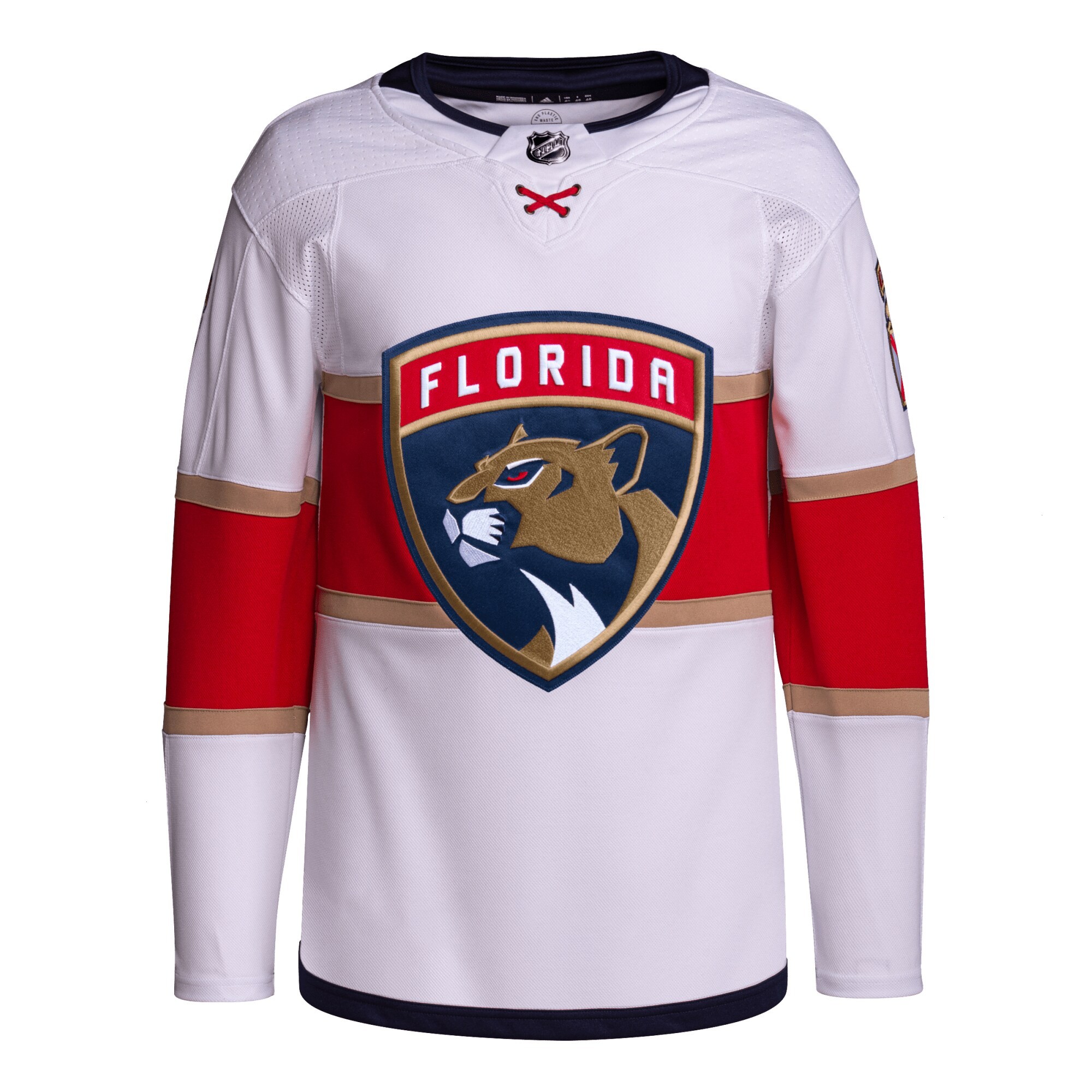 Florida Panthers adidas Away Primegreen Authentic Pro Jersey – White