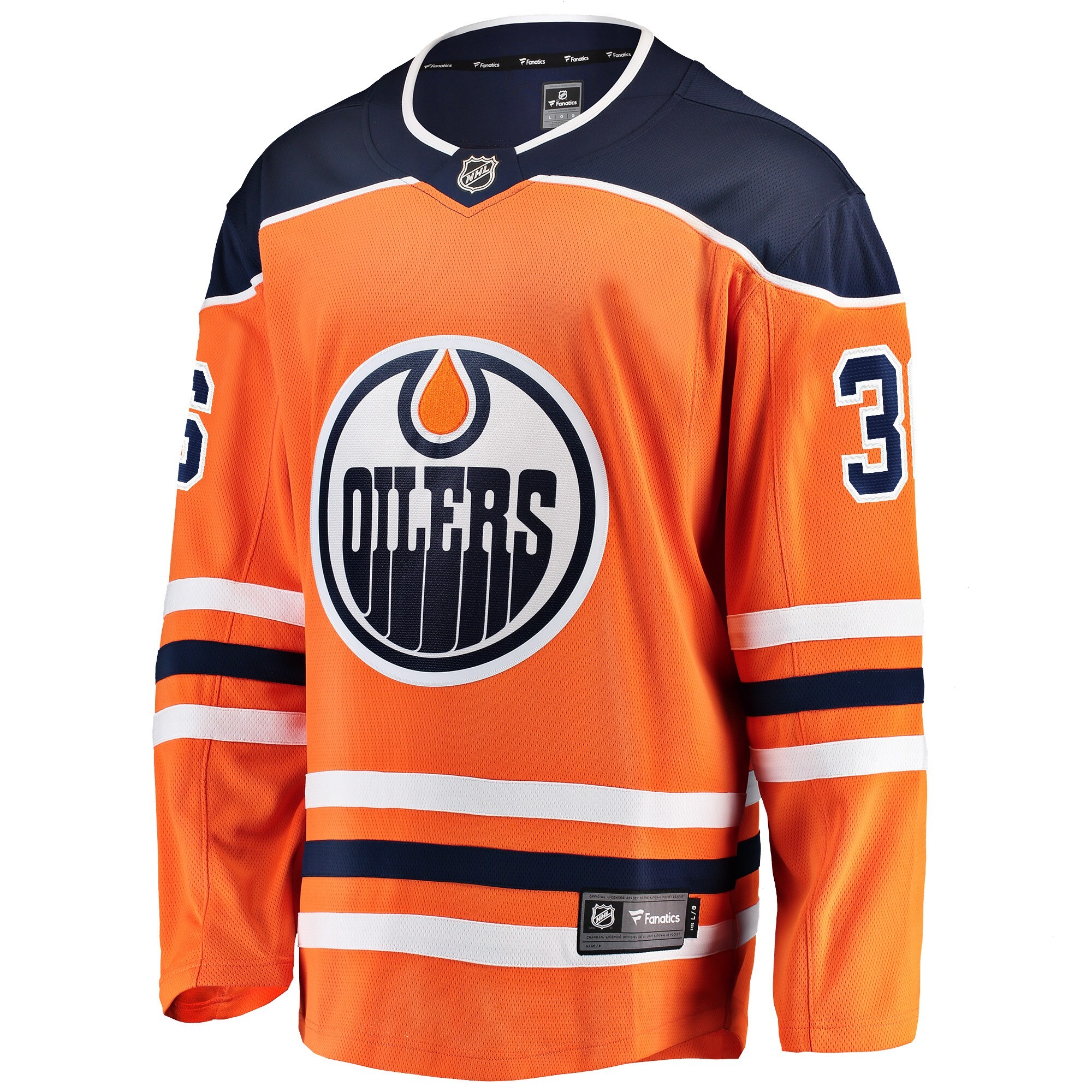 Jack Campbell Edmonton Oilers Fanatics Branded Home Breakaway Player Jersey - Orange