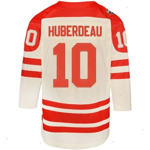 Jonathan Huberdeau Calgary Flames Youth 2023 NHL Heritage Classic Premier Player Jersey – Cream