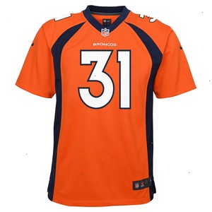 Justin Simmons Denver Broncos Nike Youth Game Jersey - Orange