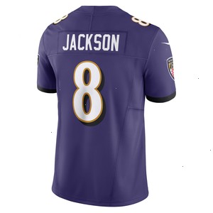 Lamar Jackson Baltimore Ravens Nike Vapor F.U.S.E. Limited Jersey - Purple V1