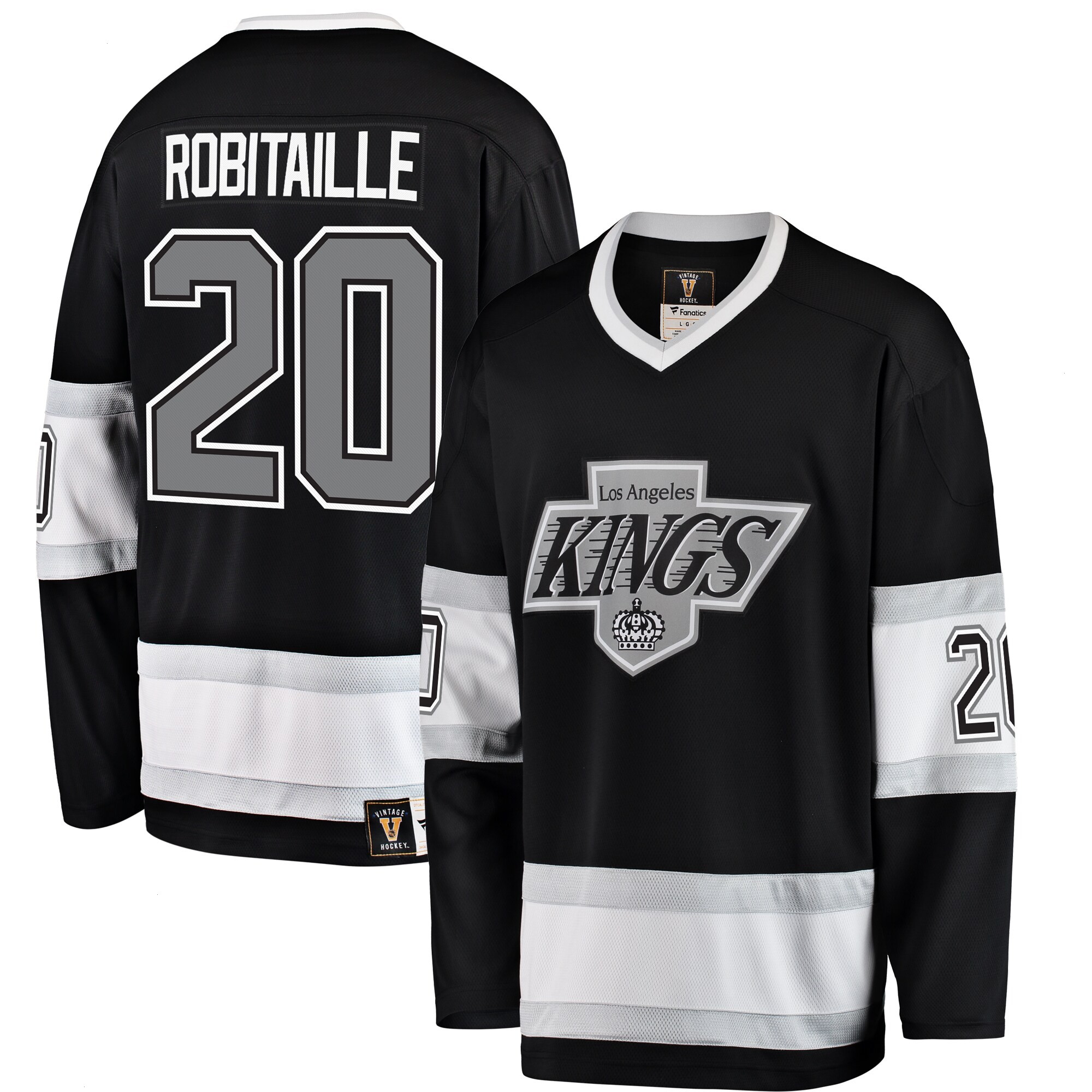 Luc Robitaille Los Angeles Kings Fanatics Branded Premier Breakaway Retired Player Jersey - Black