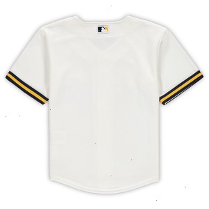 Milwaukee Brewers Nike Toddler Replica Team Jersey - Cream