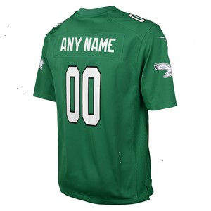 Philadelphia Eagles Nike Youth Alternate Custom Game Jersey - Kelly Green