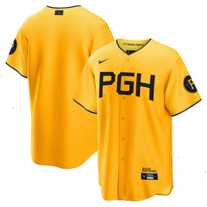  Pittsburgh Pirates Nike 2023 City Connect Replica Jersey - Gold