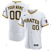 Pittsburgh Pirates Nike Home Authentic Custom Jersey - White