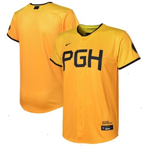  Pittsburgh Pirates Nike Toddler 2023 City Connect Replica Jersey - Gold