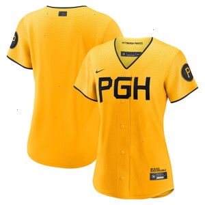  Pittsburgh Pirates Nike Women's 2023 City Connect Replica Jersey - Gold