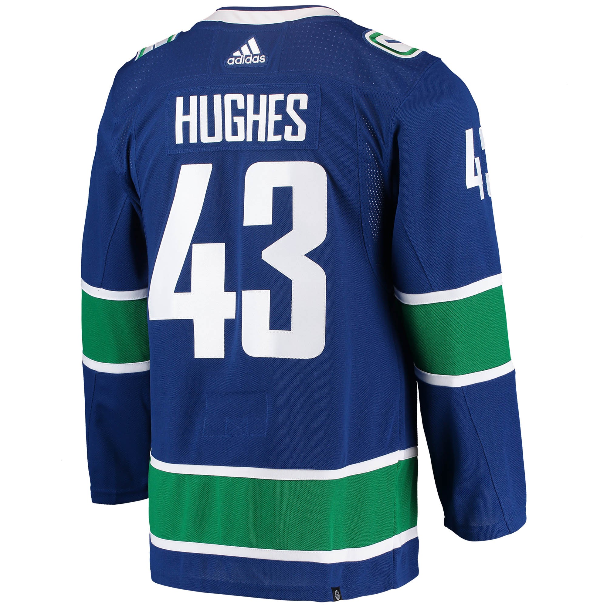 Quinn Hughes Vancouver Canucks adidas Home Primegreen Authentic Pro Player Jersey - Blue