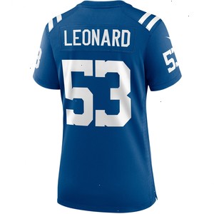 Shaquille Leonard Indianapolis Colts Nike Women's Player Game Jersey - Royal