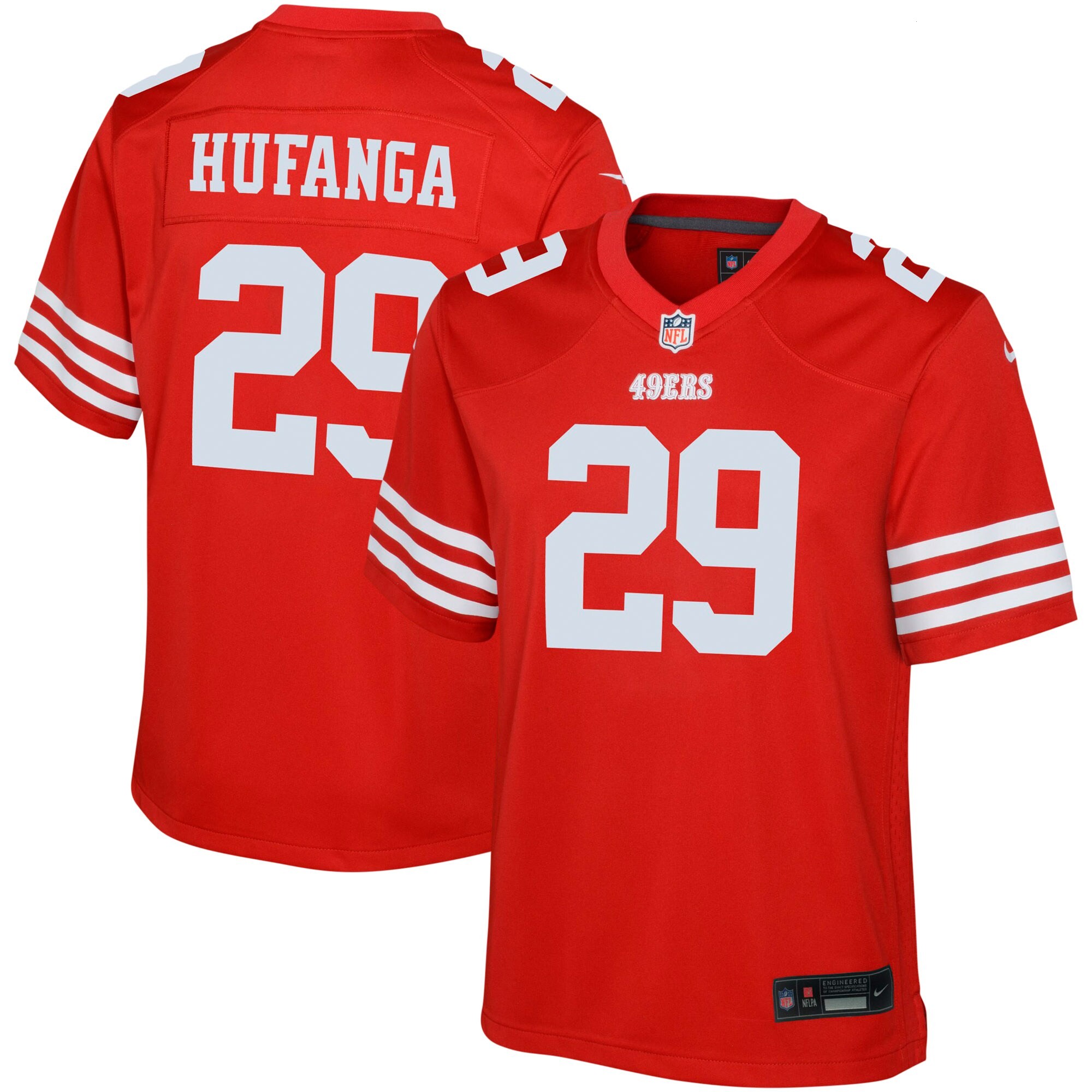 Talanoa Hufanga San Francisco 49ers Nike Youth Game Jersey - Scarlet V1