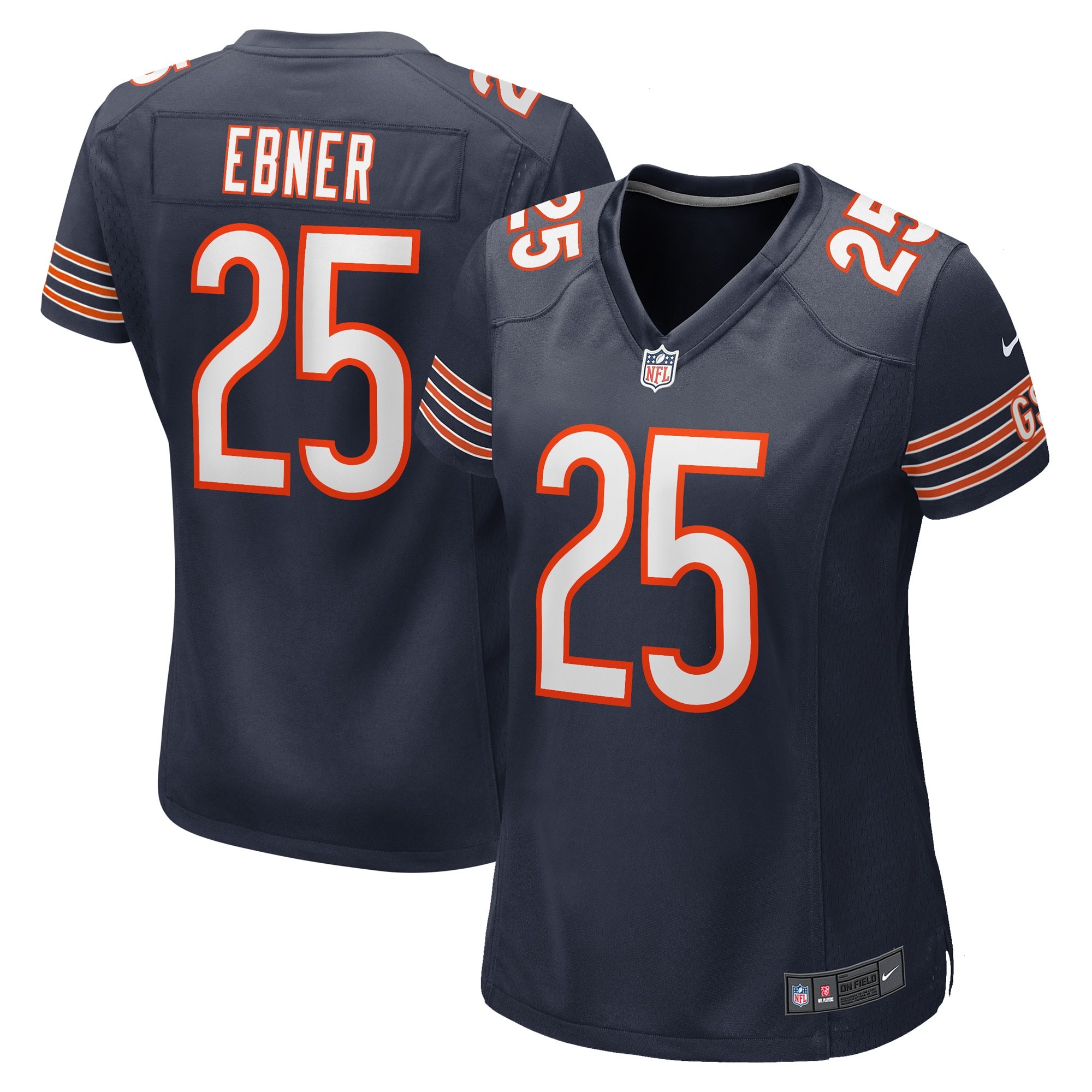 Trestan Ebner Chicago Bears Nike Women's Game Player Jersey - Navy