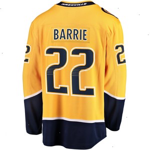 Tyson Barrie Nashville Predators Fanatics Branded Home Breakaway Jersey - Gold