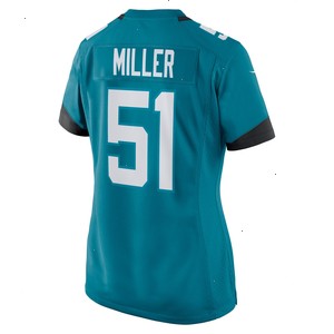 Ventrell Miller Jacksonville Jaguars Nike Women's Game Jersey - Teal