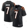 Will Grier Cincinnati Bengals Nike Team Game Jersey - Black V1