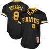 Willie Stargell Pittsburgh Pirates Mitchell & Ness Cooperstown Collection Big & Tall Mesh Batting Practice Jersey - Black
