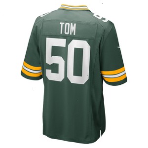 Zach Tom Green Bay Packers Nike Game Player Jersey - Green